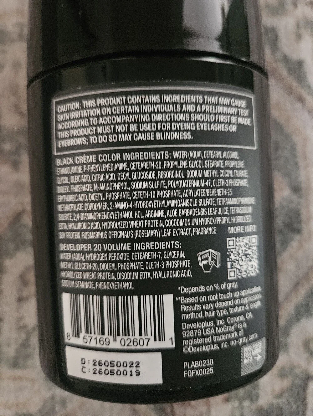 No Grey Quick Color Shampoo- Black